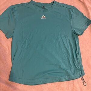 Teal blue women’s adidas tee